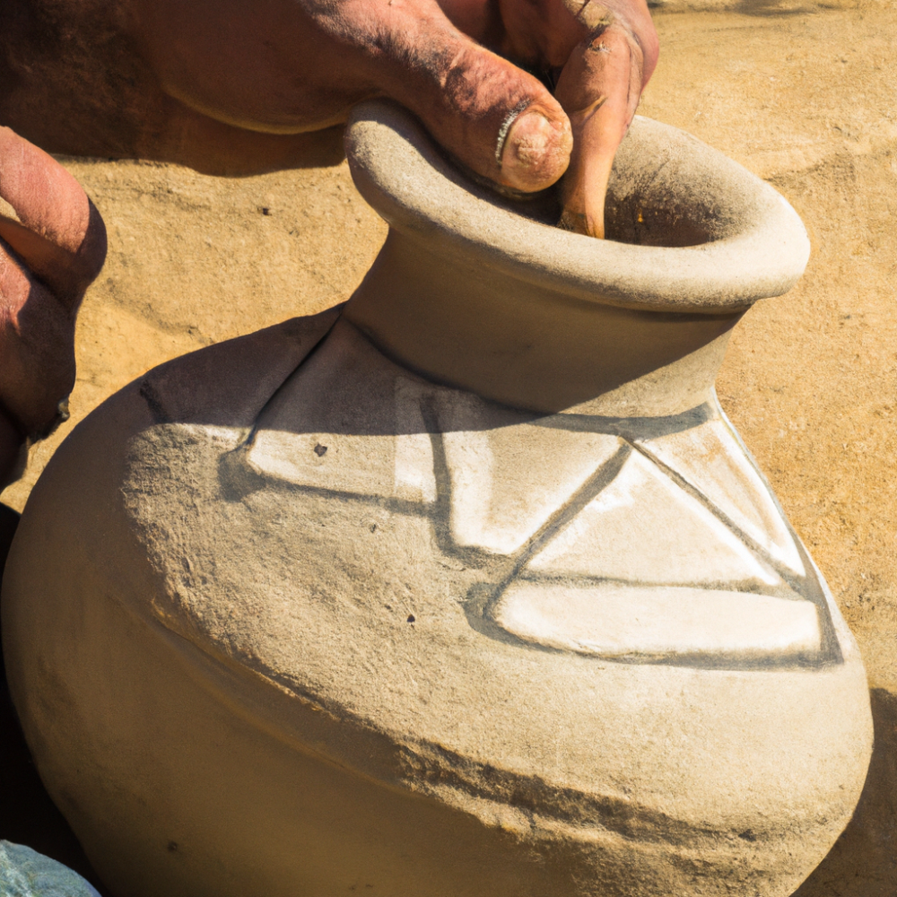 artisan making pottery in ancient Egypt